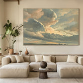Vast Sky Clouds Oil Painting, Textured Wall Art Home Decor Art – Clue Art #261