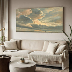 Vast Sky Clouds Oil Painting, Textured Wall Art Home Decor Art – Clue Art #261