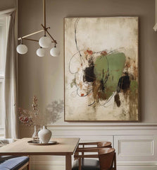 Whisper of Nature Modern Abstract Canvas Wall Decor – Elegant Texture – Clue Art #311