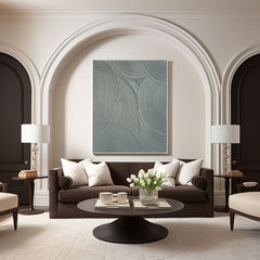 Sleek Modern Minimalist Canvas Painting – Contemporary Abstract Wall Art for Living Room, Bedroom, and Office Décor – Clue Art #247