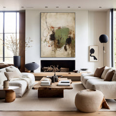 Whisper of Nature Modern Abstract Canvas Wall Decor – Elegant Texture – Clue Art #311