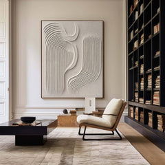 Modern Minimalist Abstract Art Contemporary Canvas Wall Art for Living Room, Bedroom, and Office Décor – Clue Art #187