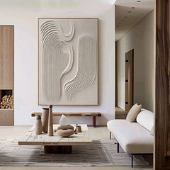 Modern Minimalist Abstract Art Contemporary Canvas Wall Art for Living Room, Bedroom, and Office Décor – Clue Art #187