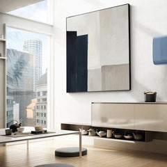 Large Minimalist Geometric Painting Modern Abstract Canvas Wall Art for Living Room, Bedroom, and Office Décor – Clue Art #139