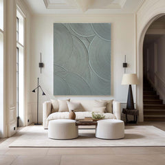 Sleek Modern Minimalist Canvas Painting – Contemporary Abstract Wall Art for Living Room, Bedroom, and Office Décor – Clue Art #247