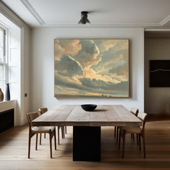 Vast Sky Clouds Oil Painting, Textured Wall Art Home Decor Art – Clue Art #261