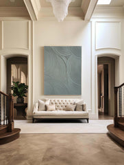 Sleek Modern Minimalist Canvas Painting – Contemporary Abstract Wall Art for Living Room, Bedroom, and Office Décor – Clue Art #247