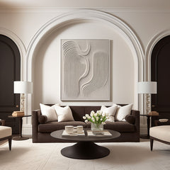 Modern Minimalist Abstract Art Contemporary  Canvas Wall Art for Living Room, Bedroom, and Office Décor – Clue Art #187