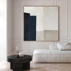 Large Minimalist Geometric Painting Modern Abstract Canvas Wall Art for Living Room, Bedroom, and Office Décor – Clue Art #139