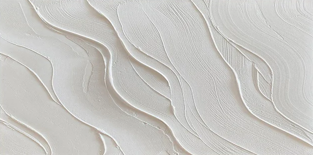 Elegant White Textured Wall Art – Minimalist Abstract Canvas Painting for Modern Living Room, Bedroom, and Office Decor – Clue Art #584