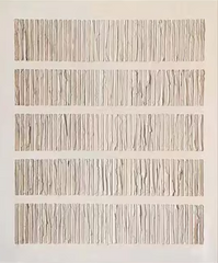 Wabi-Sabi Inspired Neutral Toned Wall Art Textured Lines Abstract Canvas Painting for Living Room, Bedroom, and Office Décor – Clue Art #384