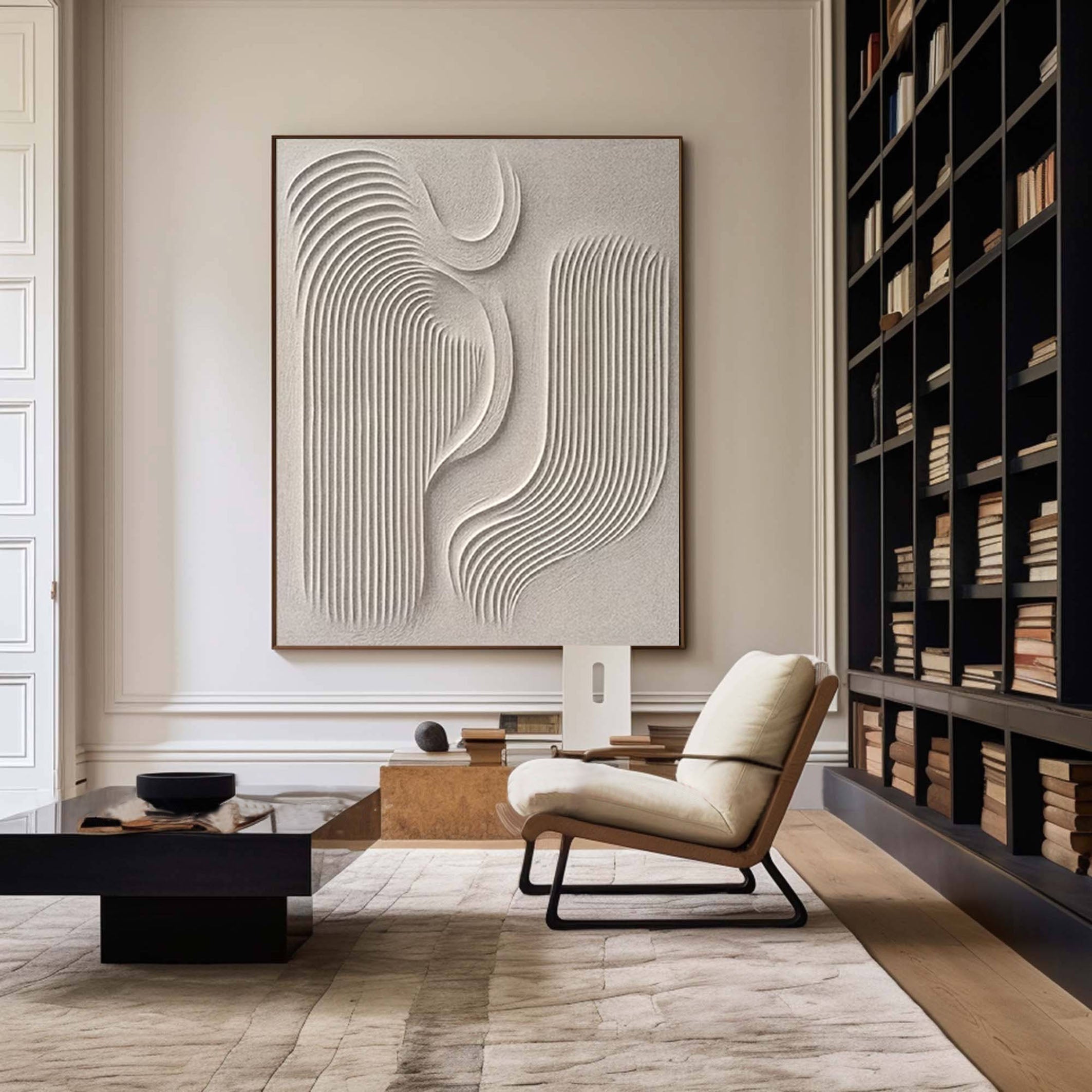 Modern Minimalist Abstract Art Contemporary  Canvas Wall Art for Living Room, Bedroom, and Office Décor – Clue Art #187