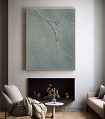 Sleek Modern Minimalist Canvas Painting – Contemporary Abstract Wall Art for Living Room, Bedroom, and Office Décor – Clue Art #247