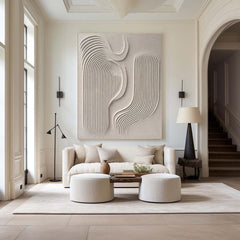 Modern Minimalist Abstract Art Contemporary  Canvas Wall Art for Living Room, Bedroom, and Office Décor – Clue Art #187