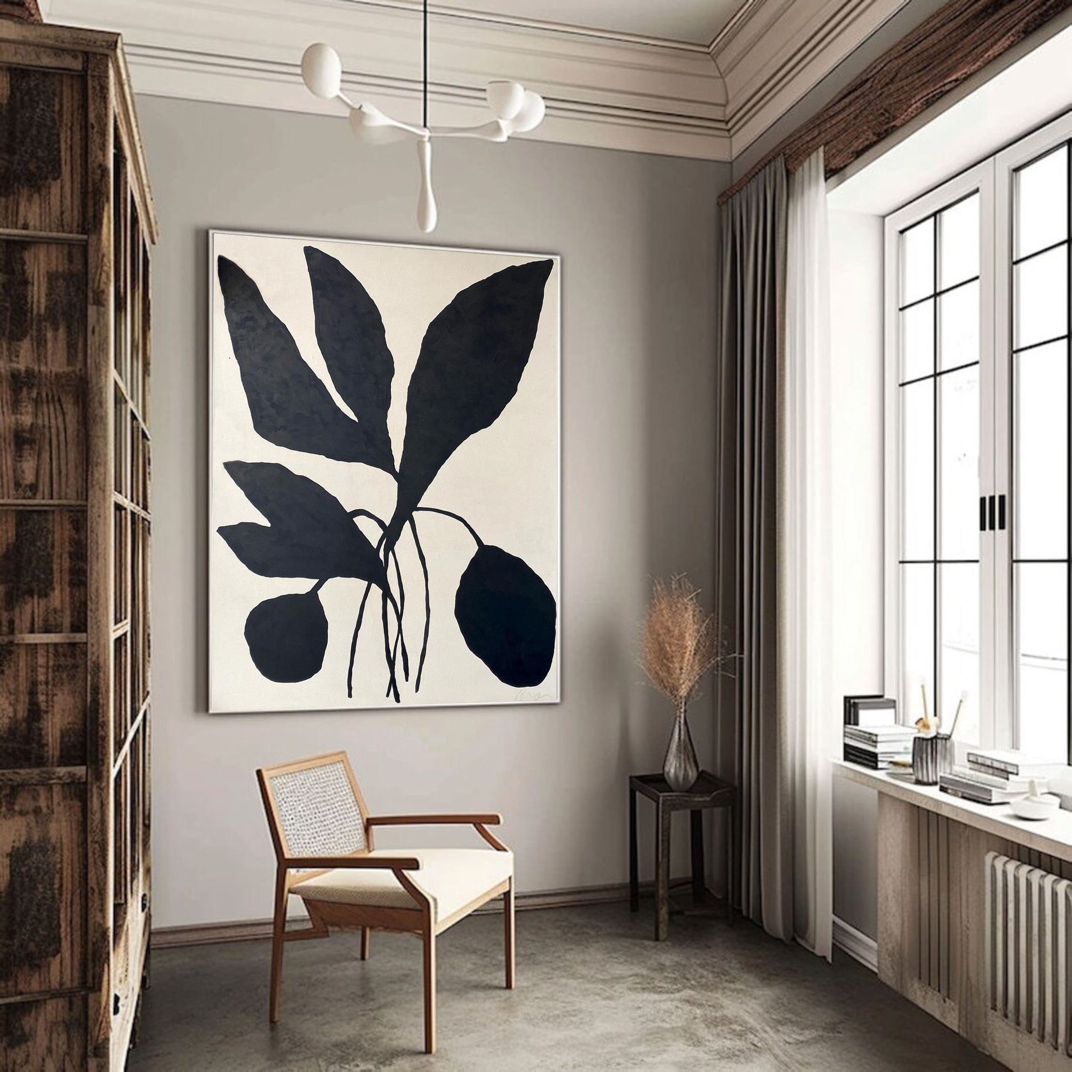 Contemporary Modern Minimalist Canvas Art – Elegant Abstract Wall Decor for Living Room, Bedroom, and Office – Clue Art #582
